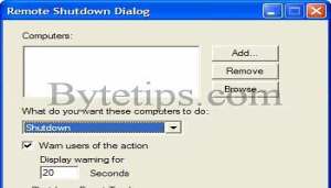 remote shutdown Some Command Prompt Tricks
