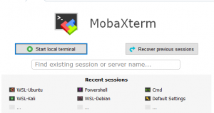 How to use MobaXterm with wsl windows 10